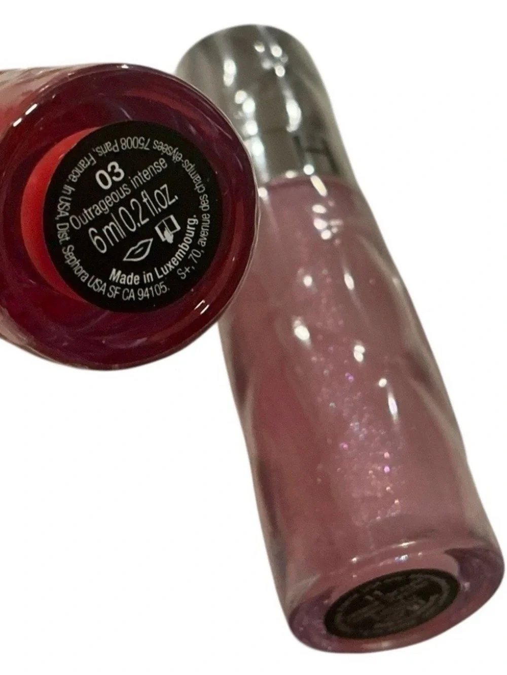 Sephora outrageous intense lip plumper 2pc 03-flame and 11-Star struck pink NEW